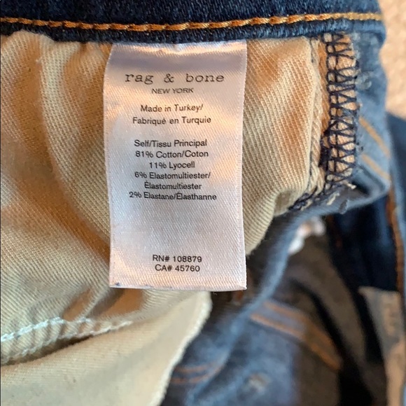 Rag & bone high rise ankle skinny jeans - Picture 4 of 7
